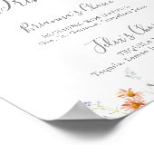 ワイルド数々のカラーフローラシグネチャー飲料の看板 ポスター (角)