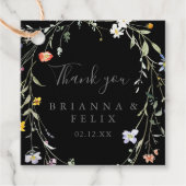 ワイルド数々のカラーフローラブ結婚ラック フェイバータグ (正面)