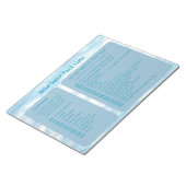 ワイルド泳ぐ人パックリストページ ノートパッド (アングル)