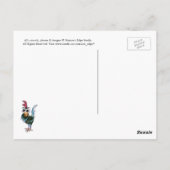 ワイルド熱狂するアンドルースター葉書 ポストカード (裏面)