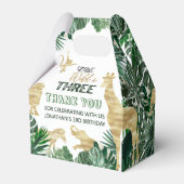 ワイルド生まれジャングルサファリをテーマにした誕生日3 フェイバーボックス (裏面サイド)