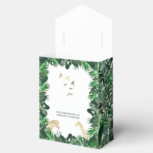 ワイルド生まれジャングルサファリをテーマにした誕生日3 フェイバーボックス (オープン)