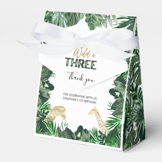 ワイルド生まれジャングルサファリをテーマにした誕生日3 フェイバーボックス (正面サイド)