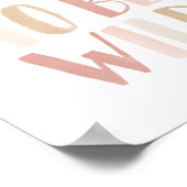 ワイルド生まれピンクガールズルームデコールになる ポスター (角)