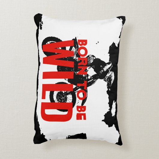 ワイルド生まれモトクロスバイクのスポーツになる アクセントクッション (裏面(縦))