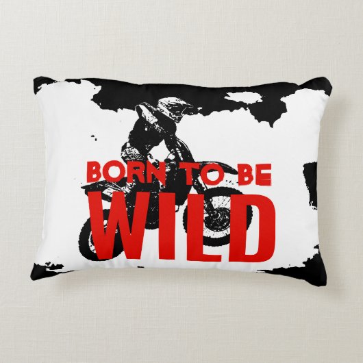 ワイルド生まれモトクロスバイクのスポーツになる アクセントクッション (裏面)