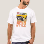 ワイルド生まれ – ワイルドスタイル(黄色)Tシャツ Tシャツ (正面)