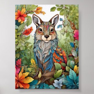 ワイルド疑問に思:自然着色ポスターの調和 ポスター