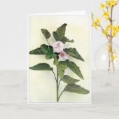 ワイルド空白のフラワーグリーティングカード カード (黄色い花)