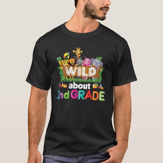 ワイルド約2年生先生学生戻るT Tシャツ (正面)