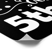 ワイルド約5年生新学期 おもしろい ポスター (角)