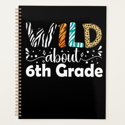 ワイルド約6年生のおもしろい新学期 プランナー手帳 (正面)