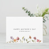 ワイルド素朴フラハッピーマザーデイフォトカード シーズンカード (スタンド正面)