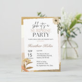 ワイルド素朴フラワーフォト退職カードオンライン 招待状 (スタンド正面)