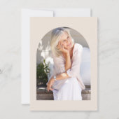 ワイルド素朴フラワーフォト退職カードオンライン 招待状 (裏面)