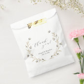 ワイルド素朴フローラカントリーウェディング感謝していユー フェイバーバッグ (封をした状態)