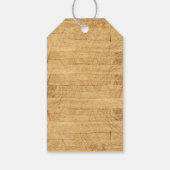 ワイルド素朴ワン1歳の誕生日サンキューメッセージカード ギフトタグ (裏面)