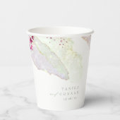 ワイルド結婚フラワーの水絵を描色Str Fsia ID954 紙コップ (裏面)