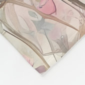 ワイルド美しい織ファッションドり:ワイルドフラワー フリースブランケット (角)