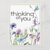 『ワイルド考えるフラワーズ・オブ・ユー・ポスト・カード』 ポストカード (正面)