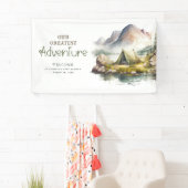 ワイルド自然キャンインスパイアプウェルカムサイン 横断幕 (インサイチュ)