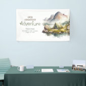 ワイルド自然キャンインスパイアプウェルカムサイン 横断幕 (トレードショー)