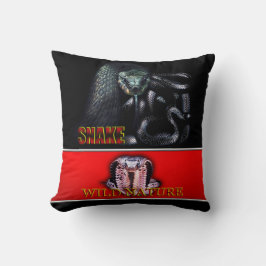 ワイルド自然 – ブラックスネークデザインコレクション クッション