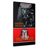 ワイルド自然 – ブラックスネークデザインコレクション クリップボード (右)