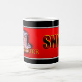 ワイルド自然 – ブラックスネークデザインコレクション コーヒーマグカップ (中央)