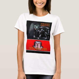 ワイルド自然 – ブラックスネークデザインコレクション Tシャツ