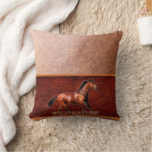 ワイルド自然 – ホースデザインコレクション クッション (ブランケット)