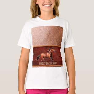 ワイルド自然 – ホースデザインコレクション Tシャツ