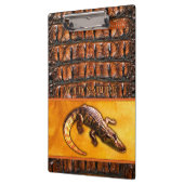 ワイルド自然- CROCODILE-DILE-DILEデザイン クリップボード (左)