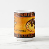 ワイルド自然- CROCODILE-DILE-DILEデザイン コーヒーマグカップ (中央)