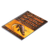 ワイルド自然- CROCODILE-DILE-DILEデザイン ノートブック (左側)