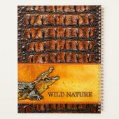 ワイルド自然- CROCODILE-DILE-DILEデザイン プランナー手帳 (裏面)