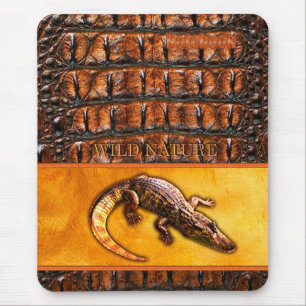 ワイルド自然- CROCODILE-DILE-DILEデザイン マウスパッド