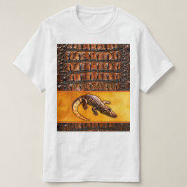 ワイルド自然- CROCODILE-DILE-DILEデザイン Tシャツ