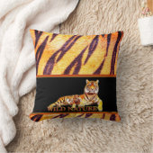 ワイルド自然- TIGERデザインコレクション クッション (ブランケット)