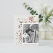 ワイルド花模様サンキューカード サンキューカード (スタンド正面)