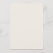 ワイルド花模様メニューカード メニュー (裏面)