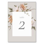 ワイルド花模様 テーブルナンバー (裏面)