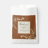 ワイルド葉ティラコッタフローラ結婚ズ フェイバーバッグ (正面)