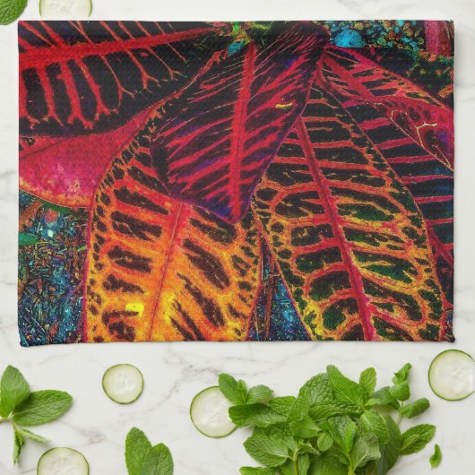 ワイルド葉 キッチンタオル (折り畳み)