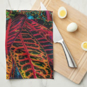 ワイルド葉 キッチンタオル (四つ折り)