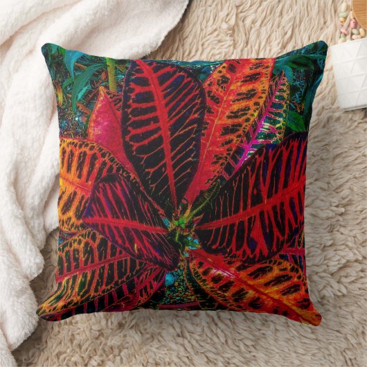 ワイルド葉 クッション (ブランケット)