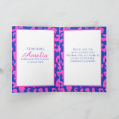 ワイルド誇りを持ったに次の章ピンクヒョウ卒業 カード (内部)