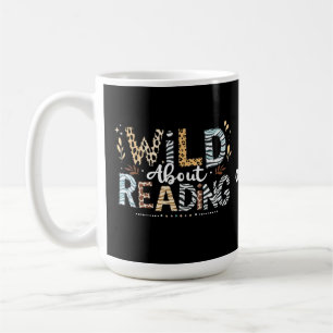 ワイルド読About's Book Lover & Animalデザイン コーヒーマグカップ