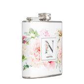 ワイルド赤面植物文字Nモノグラム フラスク (右)