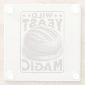 ワイルド酵母魔法ソース生地パンベーキング愛好家 ガラスコースター (裏面)